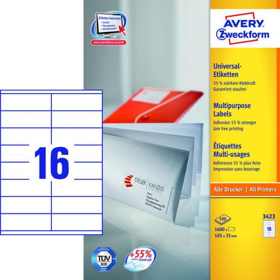 Avery Zweckform etikete 3423, 105x35 mm