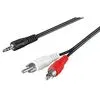 Goobay audio kabel 3,5mm -> 2xRCA 1,5 m