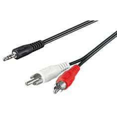 Goobay audio kabel 3,5mm -> 2xRCA (činč) 5 m