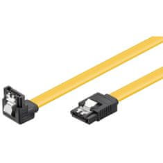 Goobay SATA kabel 6BGits s kutnim priključkom, 0,3 m