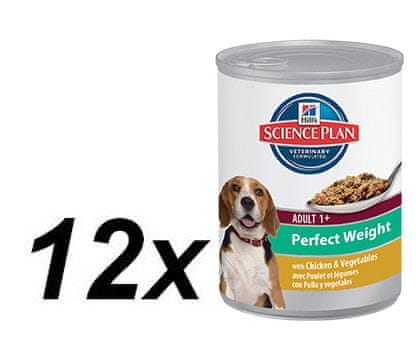 Hill's mokra hrana za odrasle pse Canine Perfect Weight, 12 x 363 g