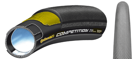 Continental cestovna guma Tubular Competition, 28" x 22 mm, črna