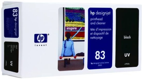 HP glava za pisač i sredstvo za čišćenje 83 (C4960A), črna