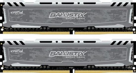 Crucial memorja (RAM) DDR4 8GB Kit (4GBx2) 2400MHz CL16 1.2V DIMM Ballistix Sport LT