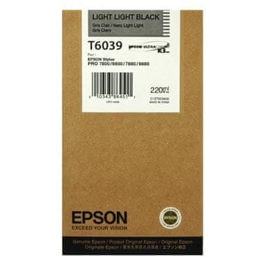 Epson toner T6039 (C13T603900), 220 ml, Light Light Black