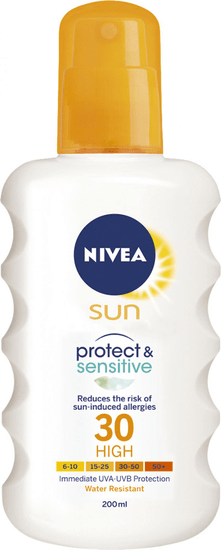 Nivea Sun sprej Protect & Sensitive SPF30, 200 ml