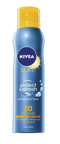 Nivea Sun Protect&Refresh osvježavajući sprej za sunčanje SPF 20, 200 ml