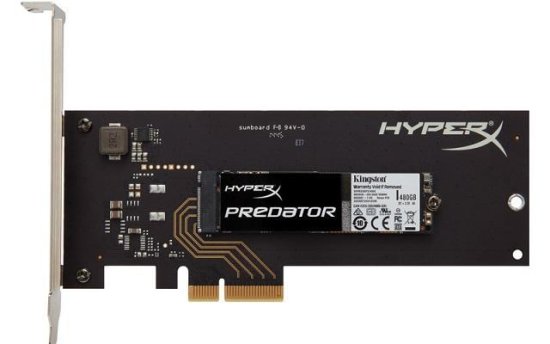 Kingston SSD disk HyperX Predator 480GB M.2 SATA s HHHL adapterom (SHPM2280P2H/480G)