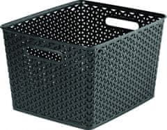 CURVER kutija za pohranu Rattan Style L, crna