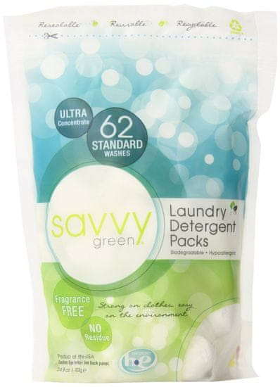 Savvy Green prašak za pranje rublja 703 g, 62 pranja