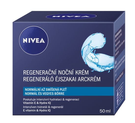 Nivea noćna krema za obnavljanje za normalnu do mješovitu kožu Aqua Effect, 50 ml