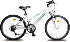 Olpran bicikl za djevojčice Falcon Sus, 60,96 cm (24"), bijelo zeleni