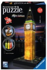 Ravensburger slagalica 3D, Big Ben noću