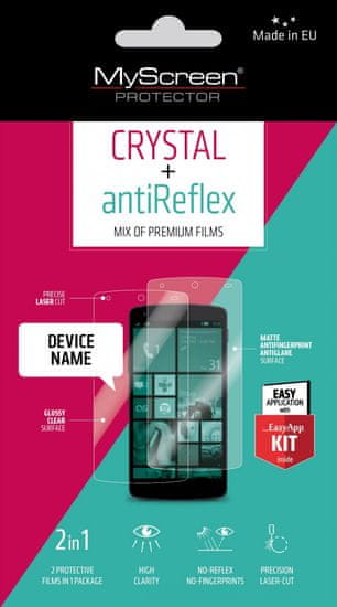 MyScreen Protector zaštitna folija Antireflex + Crystal za LG G4 H815, 2 komada