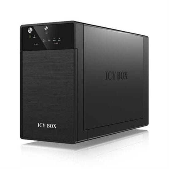 IcyBox vanjsko kućište za 2 diska 3.5" SATA IB-3620U33, USB 3.0, JBOD, crno
