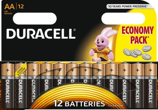 Duracell baterije AA, 12kom (MN1500, LR6)