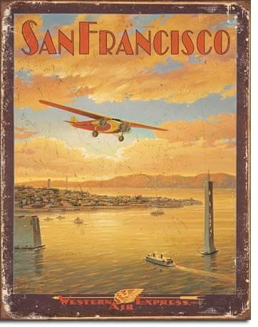 Postershop ukrasna tabla San Francisco (Western Express Air) 40 x 30 cm