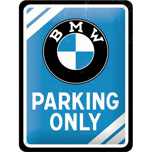 Postershop ukrasna tabla BMW Parking Only 15 x 20 cm