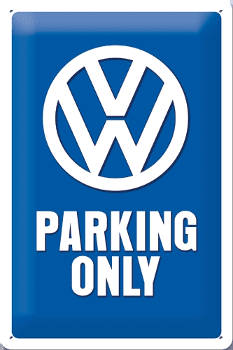 Postershop ukrasna tabla VW Parking Only 20 x 30 cm