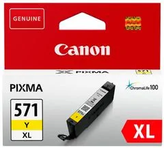 Canon tinta 571 XL, žuta, (CLI-571Y)