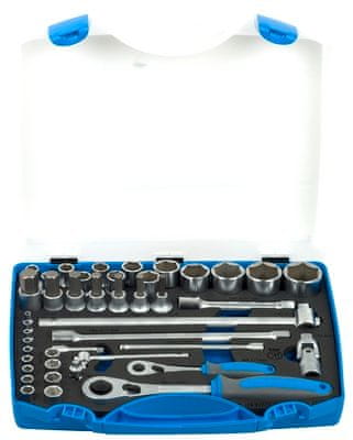 Unior garnitura nasadnih ključeva 1/2" i 1/4" u plastičnoj kutiji - 190BI6P43 (611944)