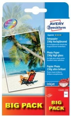 Avery Zweckform foto papir C2549-100, 10 x 15 cm, visoki sjaj