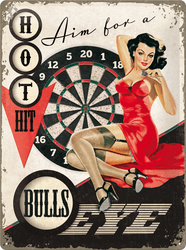 Postershop ukrasna pločica Bullseye 30 x 40 cm