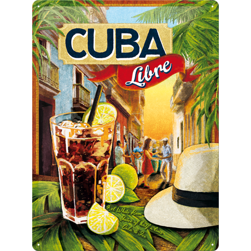 Postershop ukrasna pločica Cuba Libre 30 x 40 cm