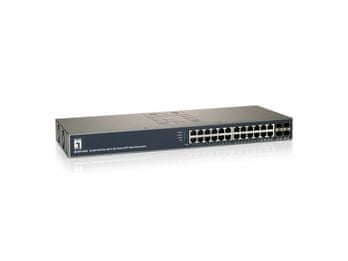 Level One switch 24 GE s 4 SFP Web Smart
