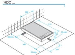 Beko HDCG32220FX plinska ploča za kuhanje