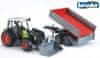 Bruder traktor Class Nectis 267 F s utovarivačem i prikolicom
