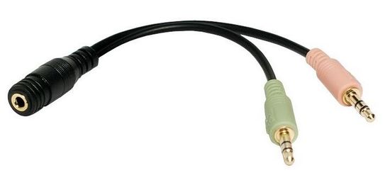 LogiLink audio kabel 3,5 mm jack, Ž-M, 0,15 m