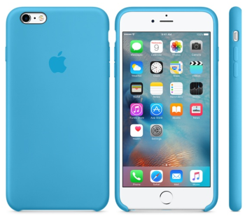 Apple silikonska maska za iPhone 6s Plus, plava