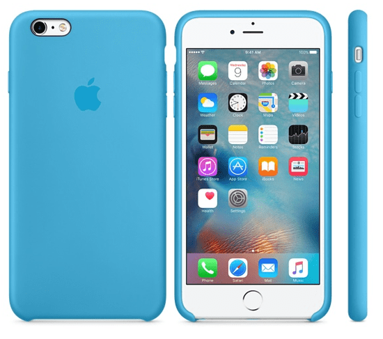 Apple silikonska maska za iPhone 6s Plus, plava