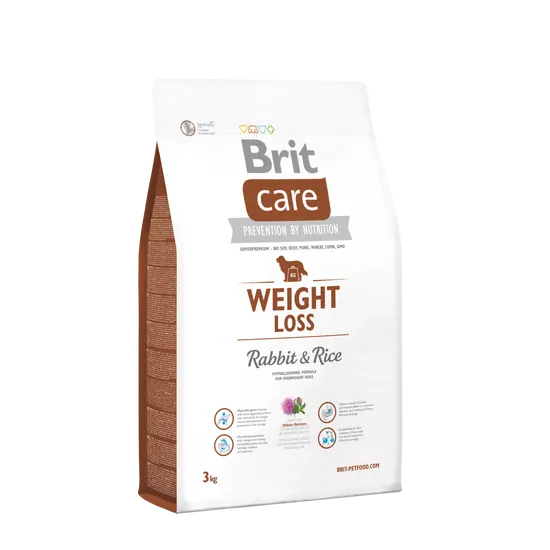 Brit hrana za pse Care Weight Loss Rabbit & Rice 3kg