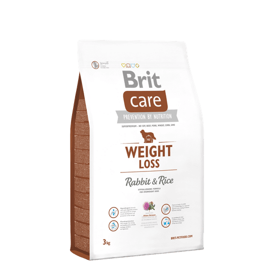 Brit hrana za pse Care Weight Loss Rabbit & Rice 3kg