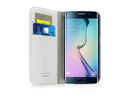 SBS Preklopna torbica za Samsung Galaxy S6 Edge, bijela