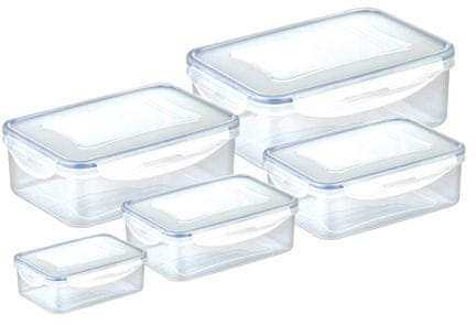 Tescoma 5-dijelni set pravokutnih posuda Freshbox