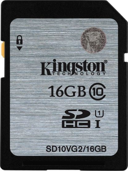 Kingston memorijska kartica SDHC Class10 UHS-I 16 GB (SD10VG2/16GB)