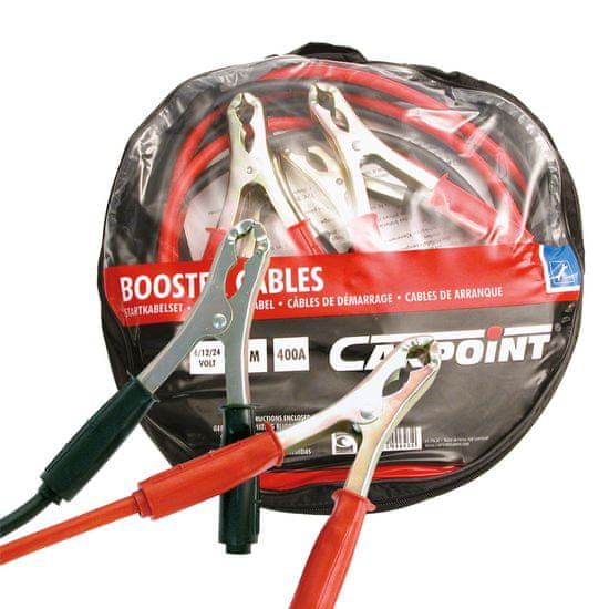 CarPoint kablovi za paljenje 400A, čelične stezaljke