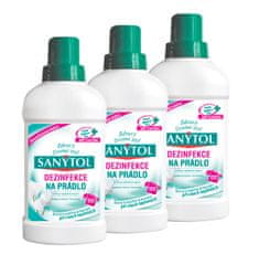 SANYTOL sredstvo za dezinficiranje rublja, 3 x 500 ml