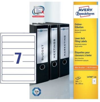 Avery Zweckform etikete L4760-100 192 X 38, 100 listova