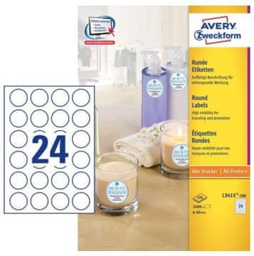 Avery Zweckform okrugle etikete L3415-100, 40 mm
