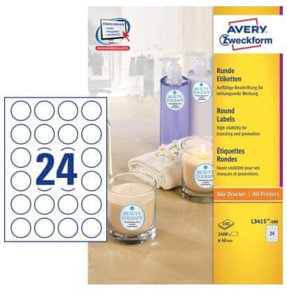 Avery Zweckform okrugle etikete L3415-100, 40 mm