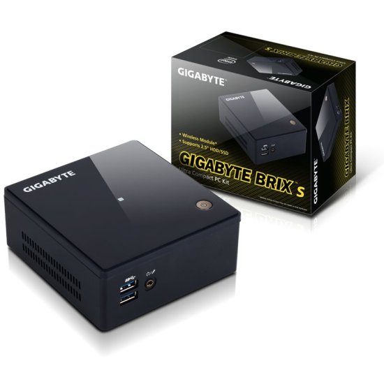 Gigabyte mini računalo BRIX i7-5500U GB-BXI7H-5500, crno