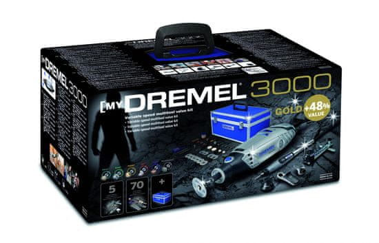 Dremel višenamjenski alat 3000 Gold Kit (F0133000LW)
