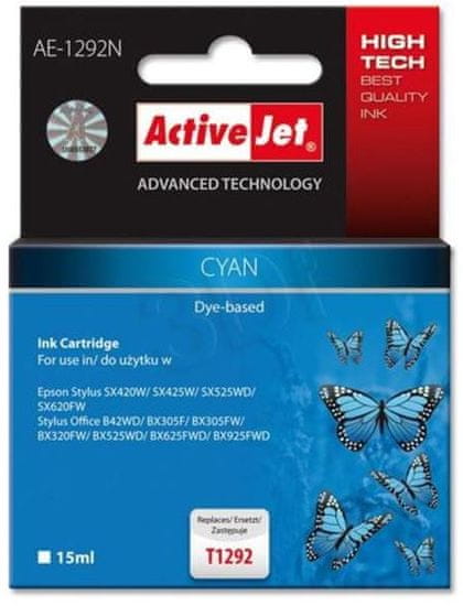 ActiveJet kompatibilna tinta za Epson T1292, cyan