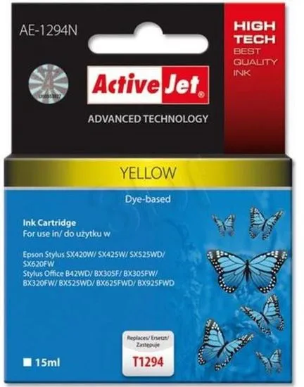 ActiveJet kompatibilna tinta za Epson T1294, žuta
