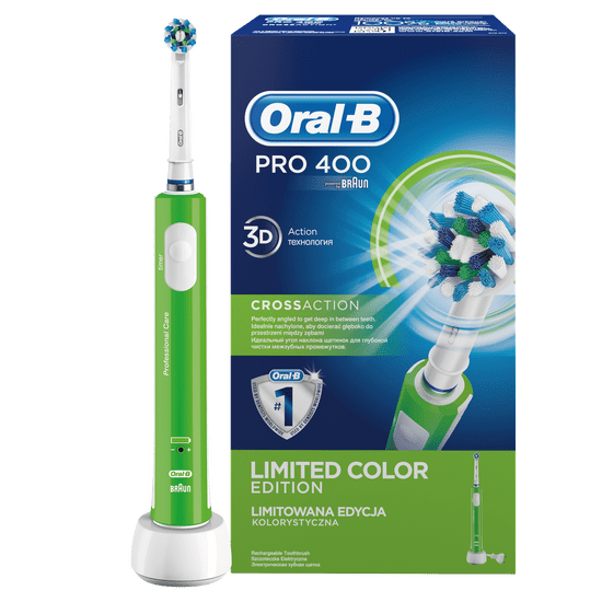 Oral-B električna četkica za zube Pro 400 Green