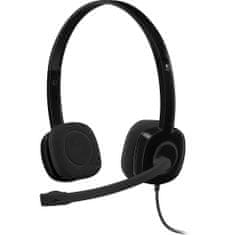Logitech slušalice stereo H151, crne